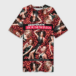 Женская длинная футболка Desperate Housewives - в яблоках