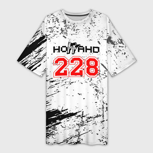 Женская длинная футболка 228 - Гранж / 3D-принт – фото 1