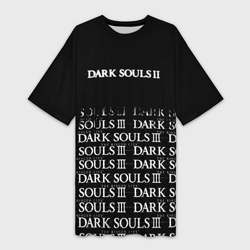 Женская длинная футболка Dark souls 2 темные души / 3D-принт – фото 1