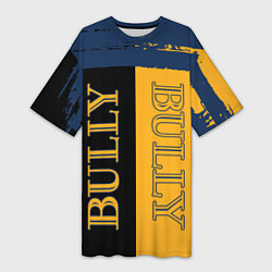 Женская длинная футболка Bully Вертикальное лого