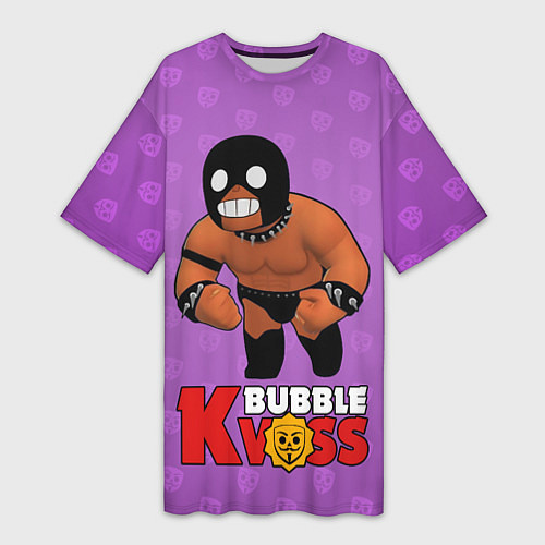 Женская длинная футболка Эль Бабл / 3D-принт – фото 1