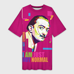 Женская длинная футболка Salvador Dali: I am just not normal