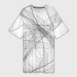Женская длинная футболка Коллекция Get inspired! Абстракция 654-W