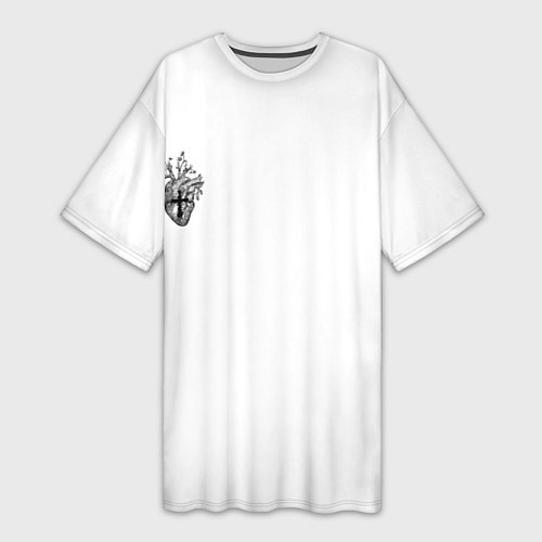 Женская длинная футболка There are devils / 3D-принт – фото 1