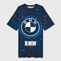 Женская длинная футболка BMW BMW Брызги