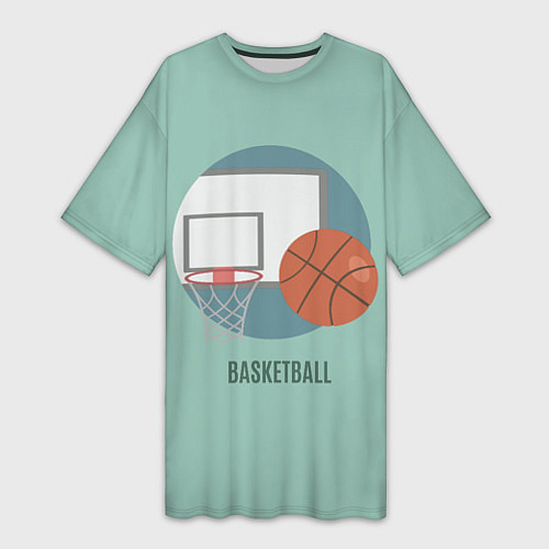 Женская длинная футболка Basketball Спорт / 3D-принт – фото 1