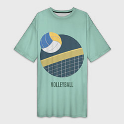 Женская длинная футболка Volleyball Спорт