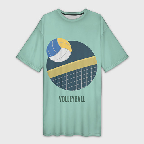 Женская длинная футболка Volleyball Спорт / 3D-принт – фото 1