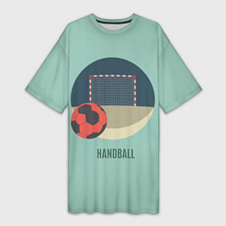 Женская длинная футболка Handball Спорт