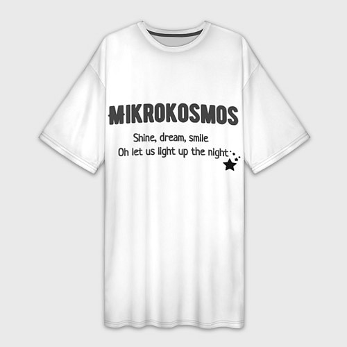 Женская длинная футболка Mikrokosmos / 3D-принт – фото 1