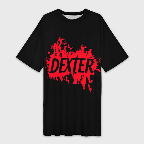 Женская длинная футболка Декстер Новая Кровь Класс / 3D-принт – фото 1
