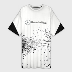 Женская длинная футболка Mercedes-Benz - Брызги