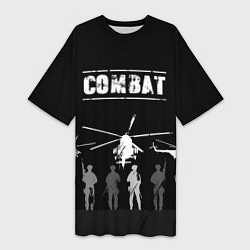 Женская длинная футболка Combat