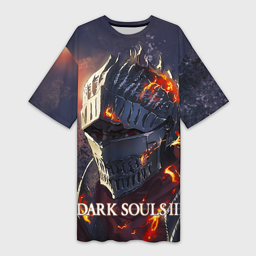 Женская длинная футболка DARK SOULS III Рыцарь Солнца Дарк Соулс / 3D-принт – фото 1