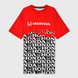 Женская длинная футболка Honda - Pattern