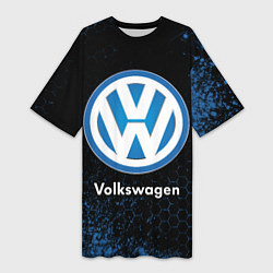 Женская длинная футболка Volkswagen - Объемный