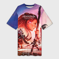 Женская длинная футболка Horizon Forbidden West game poster
