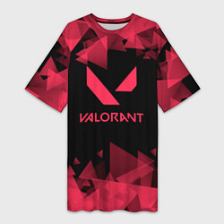 Женская длинная футболка Valorant - Геометрия