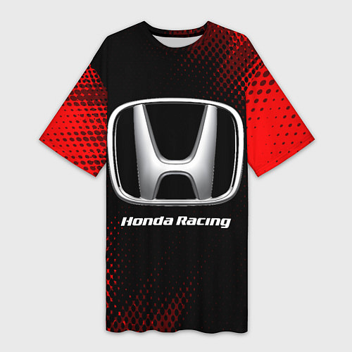 Женская длинная футболка HONDA RACING Sport Style / 3D-принт – фото 1