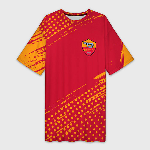 Женская длинная футболка Roma Рома / 3D-принт – фото 1