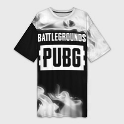 Женская длинная футболка ПАБГ: БАТЛГРАУНД PUBG Fire