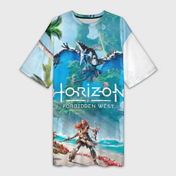 Женская длинная футболка Horizon Запретный Запад Элой