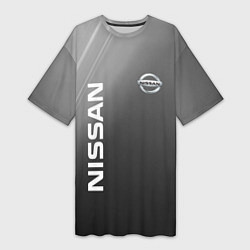 Женская длинная футболка Ниссан