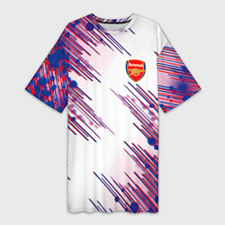 Женская длинная футболка Arsenal mikel arteta