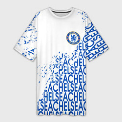 Женская длинная футболка Chelsea fc