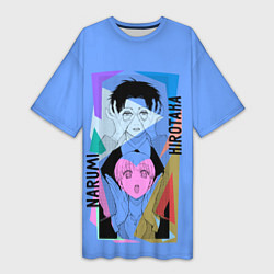 Футболка женская длинная Наруми & Хиротака, цвет: 3D-принт