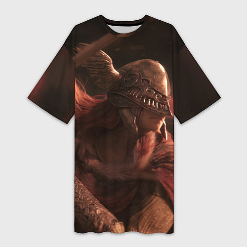 Женская длинная футболка MALENIA ELDER RING / 3D-принт – фото 1