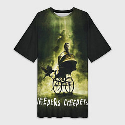 Женская длинная футболка Poster Jeepers Creepers