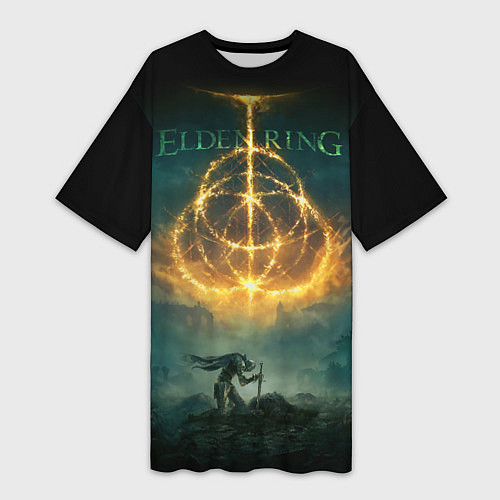 Женская длинная футболка Elden Ring - trd / 3D-принт – фото 1