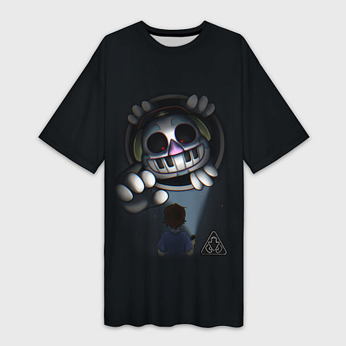 Женская длинная футболка FNAF Security Breach Музыкальный диджей DJ Music M / 3D-принт – фото 1