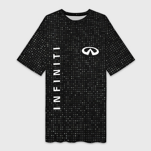 Женская длинная футболка Инфинити infinity sport / 3D-принт – фото 1