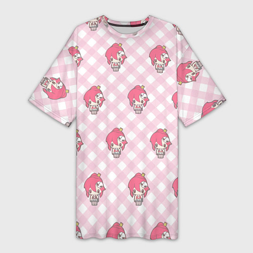 Женская длинная футболка Yoko pattern / 3D-принт – фото 1