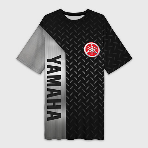 Женская длинная футболка YAMAHA СТАЛЬ / 3D-принт – фото 1