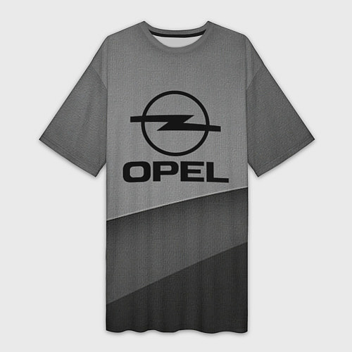 Женская длинная футболка Opel astra / 3D-принт – фото 1