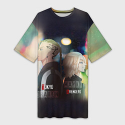 Женская длинная футболка Токийские мстители - Майки и Дракен