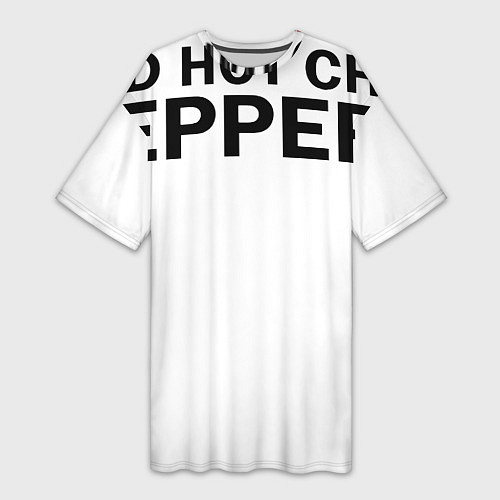 Женская длинная футболка Red Hot Chili Peppers с половиной лого / 3D-принт – фото 1