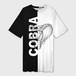 Женская длинная футболка КОБРА COBRA ЧБ