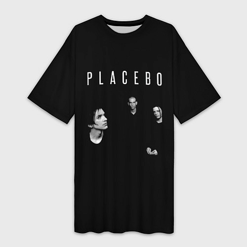Женская длинная футболка Троица Плацебо / 3D-принт – фото 1