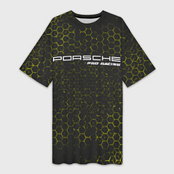 Женская длинная футболка PORSCHE Pro Racing Соты