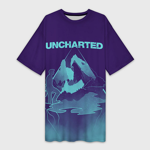 Женская длинная футболка Uncharted Арт / 3D-принт – фото 1