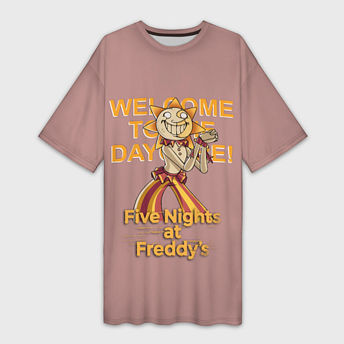 Женская длинная футболка Five Nights at Freddys: Security Breach - Воспитат / 3D-принт – фото 1