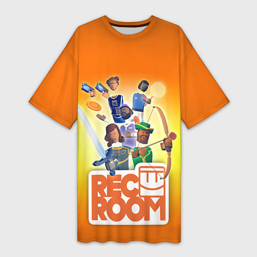 Женская длинная футболка VR игра REC ROOM / 3D-принт – фото 1