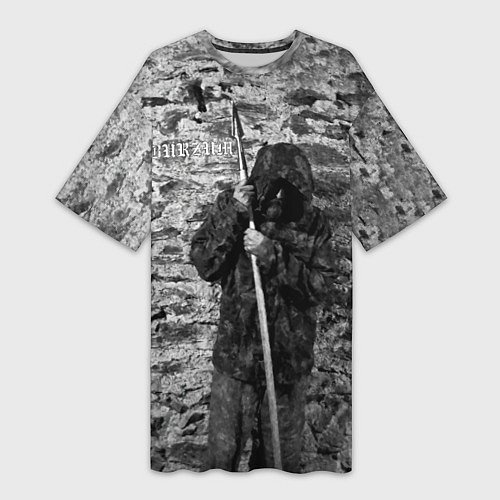 Женская длинная футболка Варг Викернес с пикой / 3D-принт – фото 1