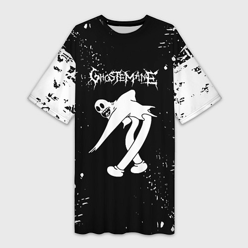 Женская длинная футболка Ghostemane Rap Гостмейн / 3D-принт – фото 1