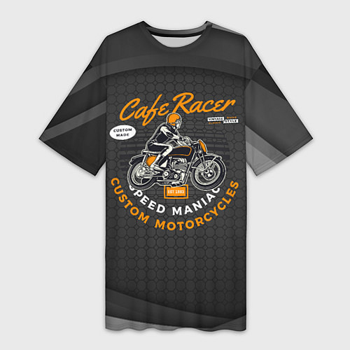 Женская длинная футболка Moto Sport / 3D-принт – фото 1