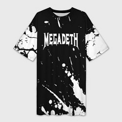 Женская длинная футболка Megadeth